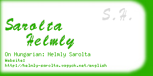 sarolta helmly business card